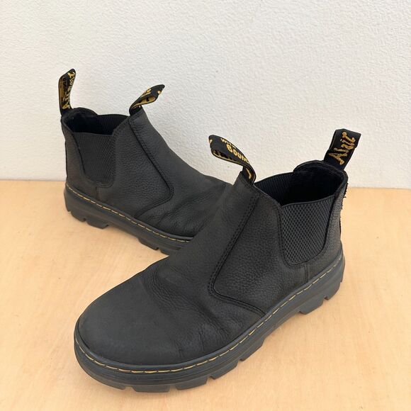 Dr. Martens Hardie II Pebbled Leather Chelsea Boots Pull Black Men\'s US 8 EU 41 main image 5
